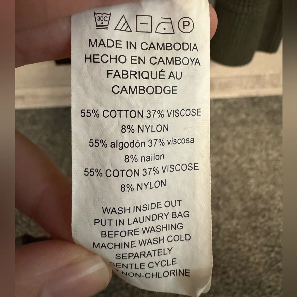 Michael Kors Women's olive Green Knit hoodie - Picture 8 of 9